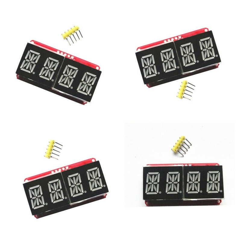 4 Pcs 0.54" 4 Digit Segment Tube LED Display Module for Arduino I2C Matrix