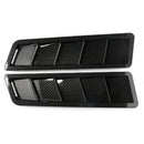 2PCS Universal Carbon Fiber Look Style Hood Vent Louver Cooling Panel Trim A_