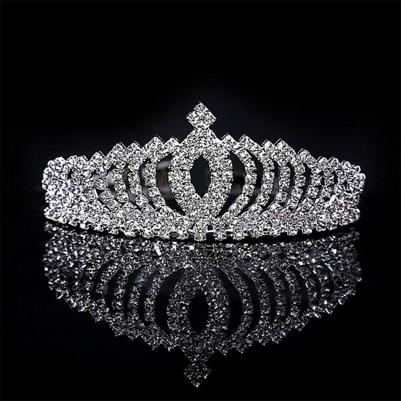 Bridal Wedding Rhinestone Crystal Tiara Hair Band Princess Prom Crown Headbands