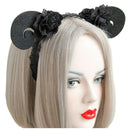 Lace Goat Horn Ear Headband Girls Hair Band New Head Wrape Womens Girls Hai