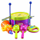 5Pcs Kids Baby Roll Drum Music Musical Instruments Band Children Toys Gift Kit