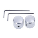 Quality chrome metal tele telecaster guitar dome knobs bass knob â„–[