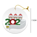 DIY Name Blessing Christmas Tree Hanging Pendant PVC Festival Ornament (B)