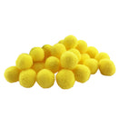 500Pcs Vibrant Colours Fluffy Small Craft Pompoms 18mm Yellow