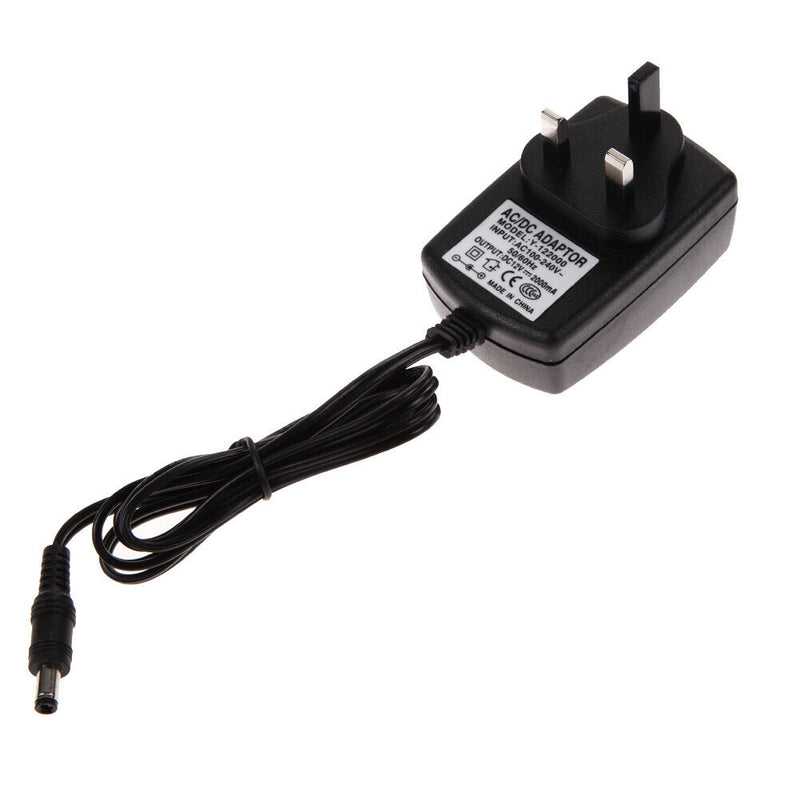 AC 100-240V Converter Adapter DC 5.5 x 2.5MM 12V 2A Charger UK Plug