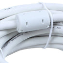 VGA cable, 10 meters, 15 pins, male white