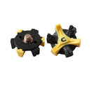 10Pcs Trendy Design Black+Yellow Easy Replacement Spikes Cleats Golf ShoesJ&k