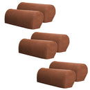 Armrest Cover Stretch Fabric Anti-Slip Couch Armrest Slipcovers Light Coffee