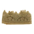 1Yard Golden Metallic Embroidery Venise Lace Trims for Clothes Embellishemnt