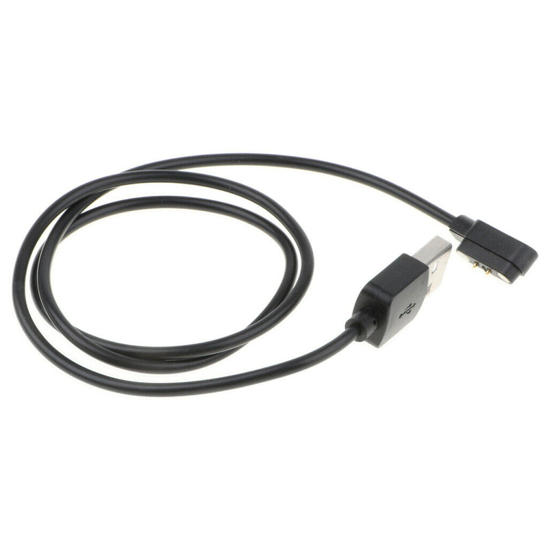 2 Pin USB Watch Charging Cable Magnetic Charging Base Bla