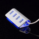 4-Port USB 2.0 Multi HUB Splitter Aluminum Adapter LOT Speed Hig TF PC K2M3