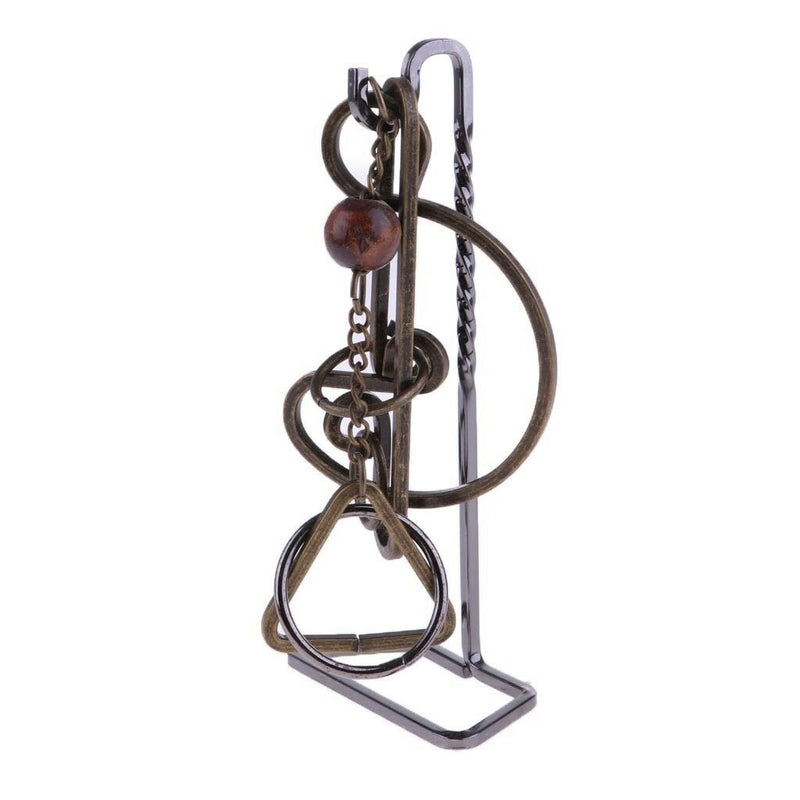 Free the Ring IQ Metal Wire Puzzle Brain Teaser Game Kids Educational Toys