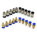 PC4-M10 Straight Pneumatic Fitting Push to Connect + PC4-M6 Quick in Fittin