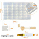 Embroidery Floss Cross Stitch Organizer Storage Box 120 Pcs Thread Bobbins Set