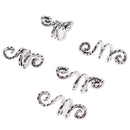 5Pc/Set Alloy Spiral Hair Braiding Dreadlock Beads`Jewelry Rings Cuffs Tube Clip
