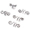 5Pc/Set Alloy Spiral Hair Braiding Dreadlock Beads`Jewelry Rings Cuffs Tube Clip