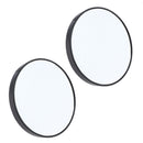 2pcs 15X Magnification Makeup Mirror Travel Bathroom Wall Suction Mirrors