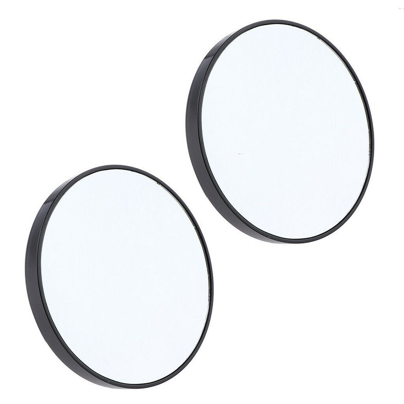 2pcs 15X Magnification Makeup Mirror Travel Bathroom Wall Suction Mirrors