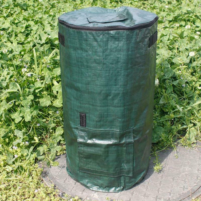 Organic Waste Kitchen Garden Yard Compost Bag Environmental PE Cloth Plante