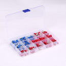 140pcs Male Electrical Wiring Connector Insulated Cold-pressed Terminals