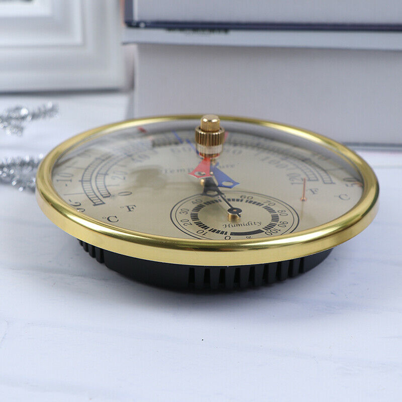 130MM Wall Mounted Household Thermometer Hygrometer High Accuracy Pressure Ga BX