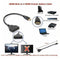 2 in 1 HDMI Splitter Cable Verteiler Adapter Full HD 1080P V2P3 M6H0 R6B5