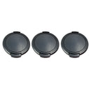 3Packs Cap Lens Cap 49mm Lens Cap Lens   Universal Strap for Camcorder