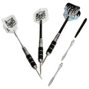 3x  Pro Aluminum Black Steel Tip Darts Set With Dart Flights&Case 23g Hot New