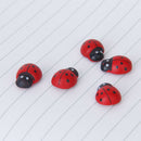 100pcs Mini Red Wood Ladybug Stickers DIY Scrapbooking Children Craft Decor