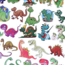 50Pcs Cartoon dinosaur mixed stickers scrapbook suitcase laptop guitar sticke OZ