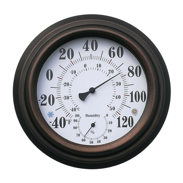 Round Thermometer Hygrometer Humidity Temperature Monitor Meter Gauge