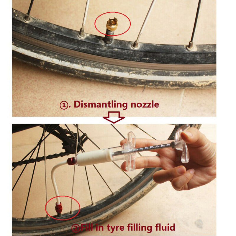 Bike Sealant Tubeless Tyre Filling Tool 20ml  Cycle Sealant Injector