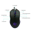 2X(Ergonomic Design Colorful Breathing Lights Wired High-End Advanced Gamin