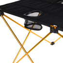 Folding Aluminum Camping Picnic Table Dining Desk Outdoor Gear Orange