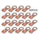 Assortment Car Closed End Copper Ring Lug Terminal Wire Crimp Connector Kit 50x