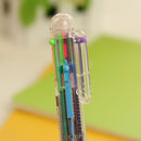 1 Creative Stationery Ballpoint Pen 6 colors Ballpoint Pen Study Pen NEW JCME
