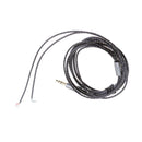 Headphone Earphone Audio Repair Cable with 3.5mm Jack Plug Replacement Black