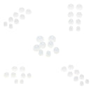 20 Pairs Silicone XS/S/M/L Eartips Eargels Earpads Ear Tips Gels Buds White