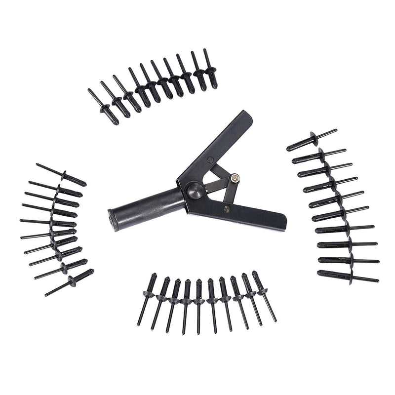 Pack of 41 Hand Riveter Rivet Gun Quick Set for Door Panel Wood Board Car