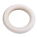 Unfinished Blank Wooden Teether Rings Maple Wood Baby Teething Craft DIY To F9B1