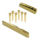 1 Set Brass Bridge Pins Pegs Saddle Nut for Acoustic Folk Guitar Parts