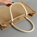 Handbag With Handle Storage Pouch Square Accessories Home Travel Jute Tote Women