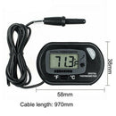 Digital LCD Aquarium Fish Tank Vivarium Reptile/Fridge Freezer Thermometer Black