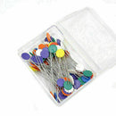50 Patchwork Craft Flower Button Head Pins Quilting Tool Sewing Accessorie Z3I4