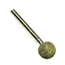 2pcs Diamond Coated Burr Head Mounted Bits Points, Abrasive Spherical Grinding