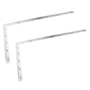2 Pieces L-Square Stainless Steel Measure Ruler Engineer Carpenter Woodwork