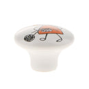 Knit Girl Decorative Knob Pull Handle for Kids Bedroom Wardrobe Drawer Decor