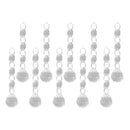 10pcs Christmas Drops Festival Party Xmas Tree Hanging Crystal Pendant Decor