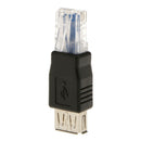 USB Type A to RJ45 Ethernet Adapter F/M,1x USB 2.0 Female to Male RJ45 Jack Plug