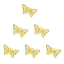 6Pcs Large Golden Filigree Butterfly Pendant Jewelry Making DIY Findings
